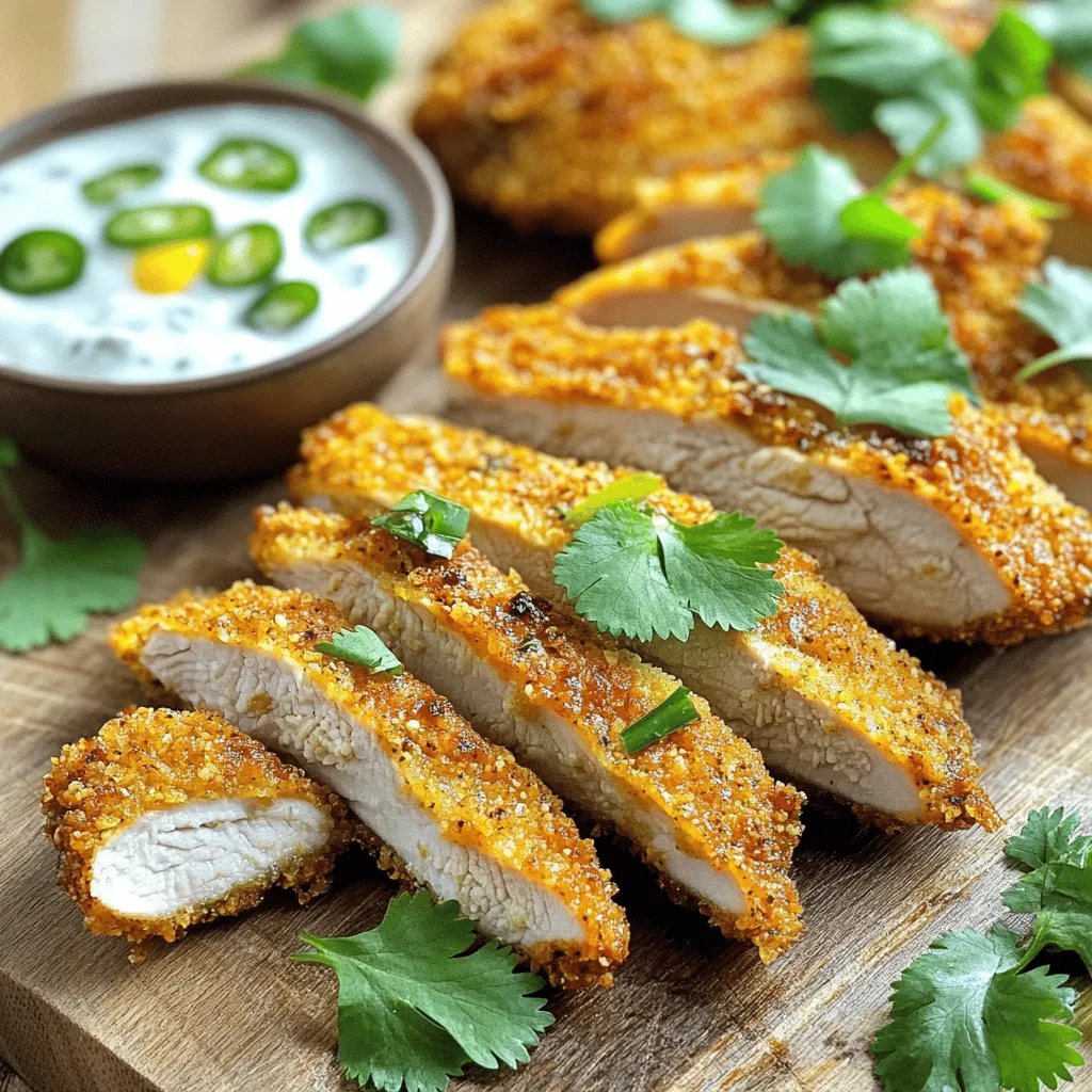 Jalapeno Chip Crusted Chicken Crispy Flavor Burst