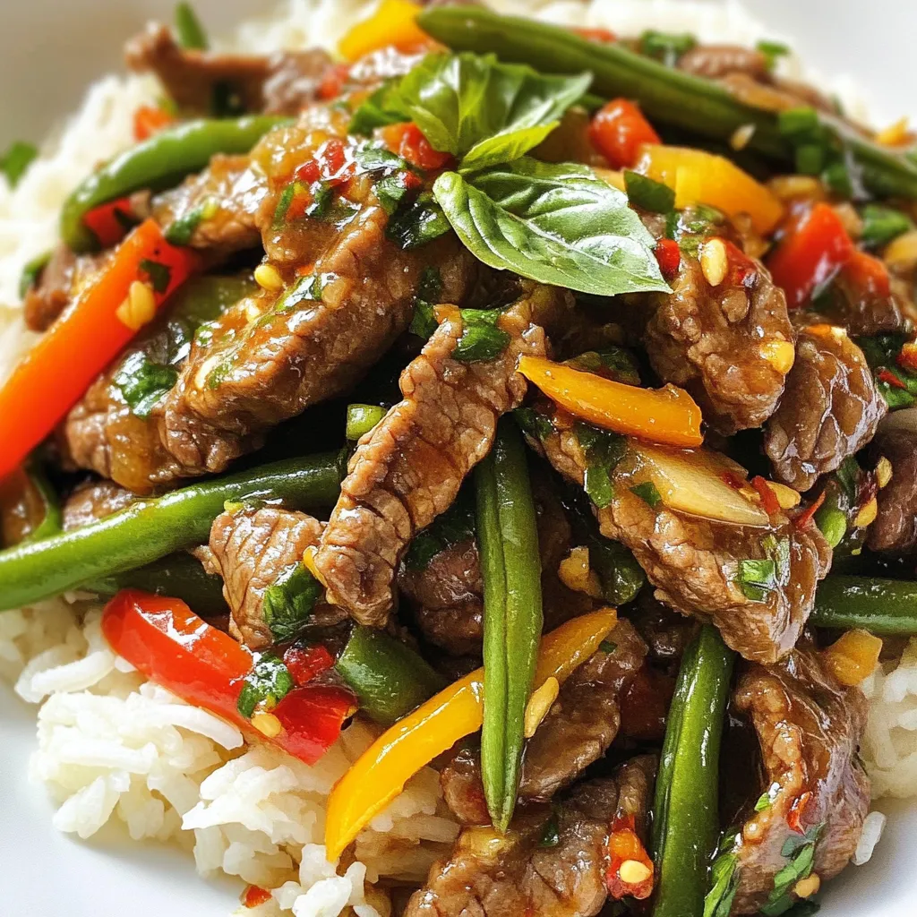 Thai Basil Beef Stir Fry Flavorful Dinner Delight