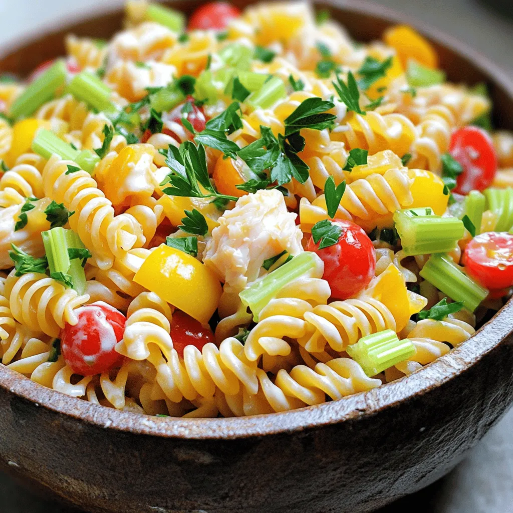 Super Easy Crab Pasta Salad Quick and Tasty Dish