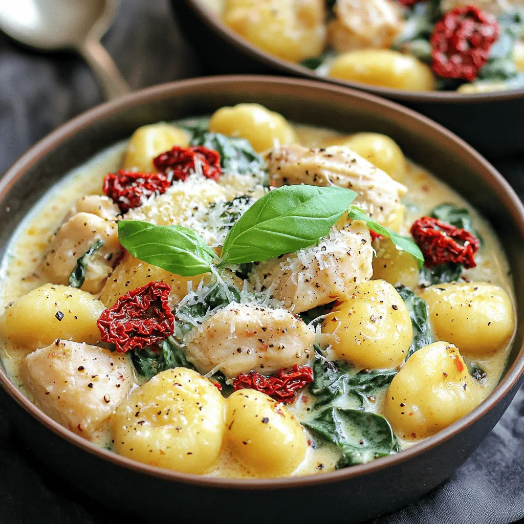Sun-Dried Tomato Chicken Gnocchi Creamy Delight