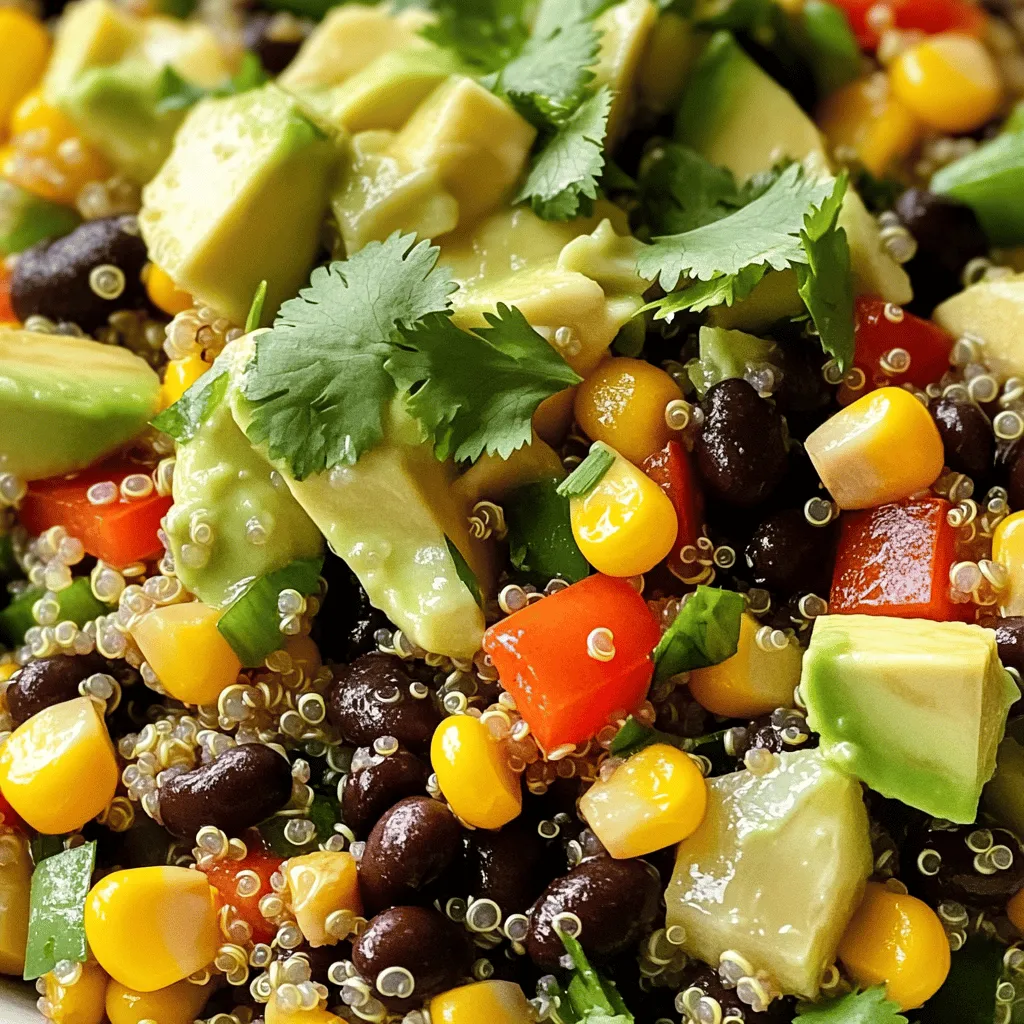 Southwest Black Bean Quinoa Salad Fresh and Quick Dish