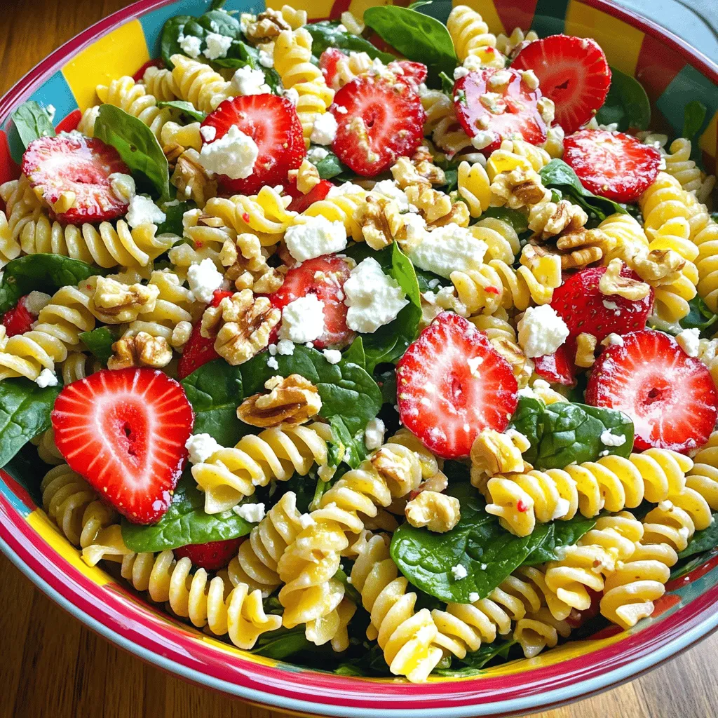 Strawberry Spinach Pasta Salad Fresh and Flavorful Meal