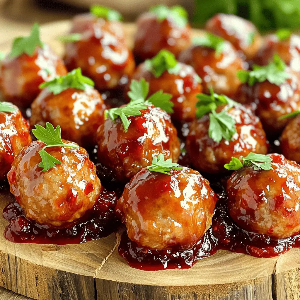 Cranberry Sauce Meatballs Tasty Dinner Delight