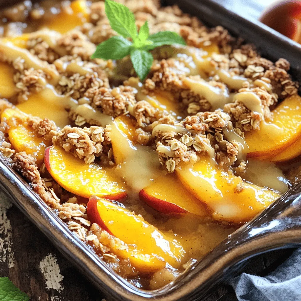 Peach Oat Crisp Irresistible Dessert Delight