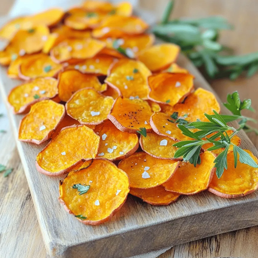 Baked Sweet Potato Chips Crispy and Healthy Snack