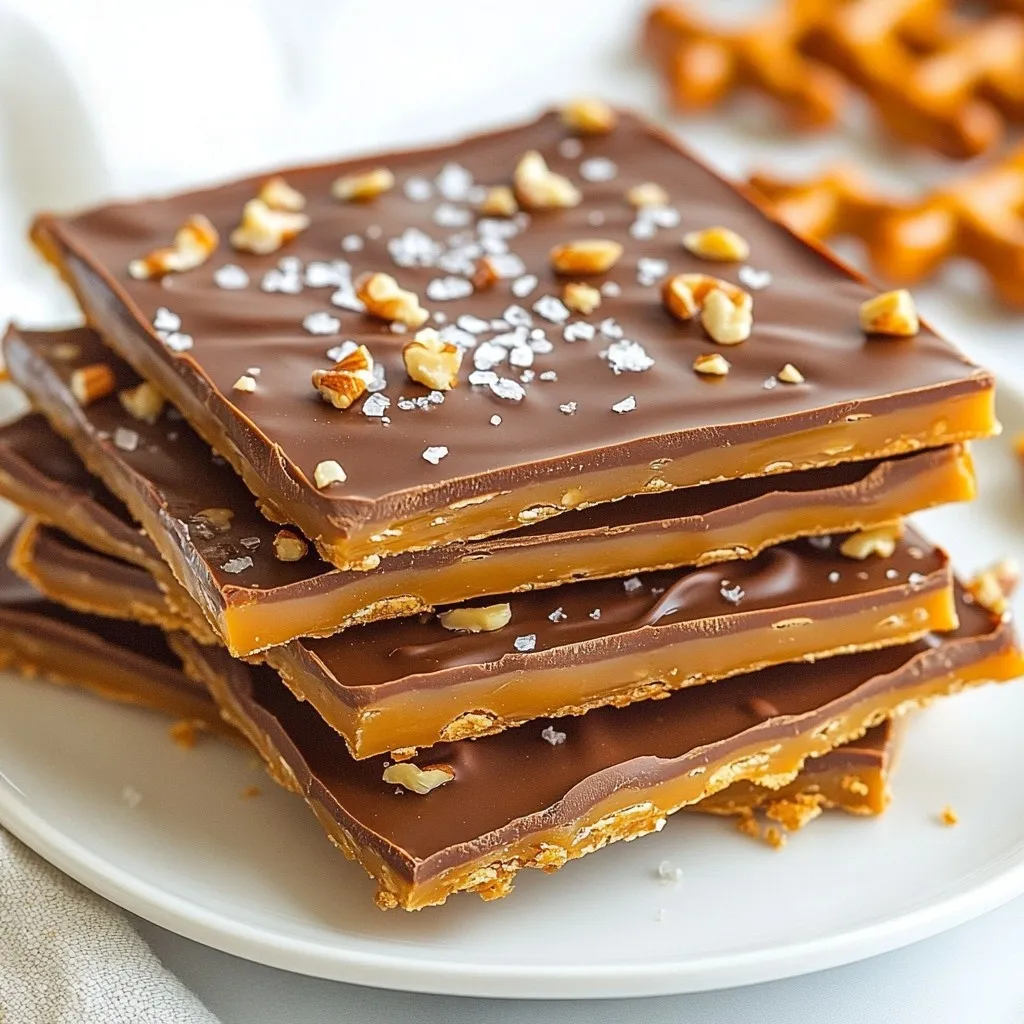 Chocolate Caramel Pretzel Bark Irresistible Treat