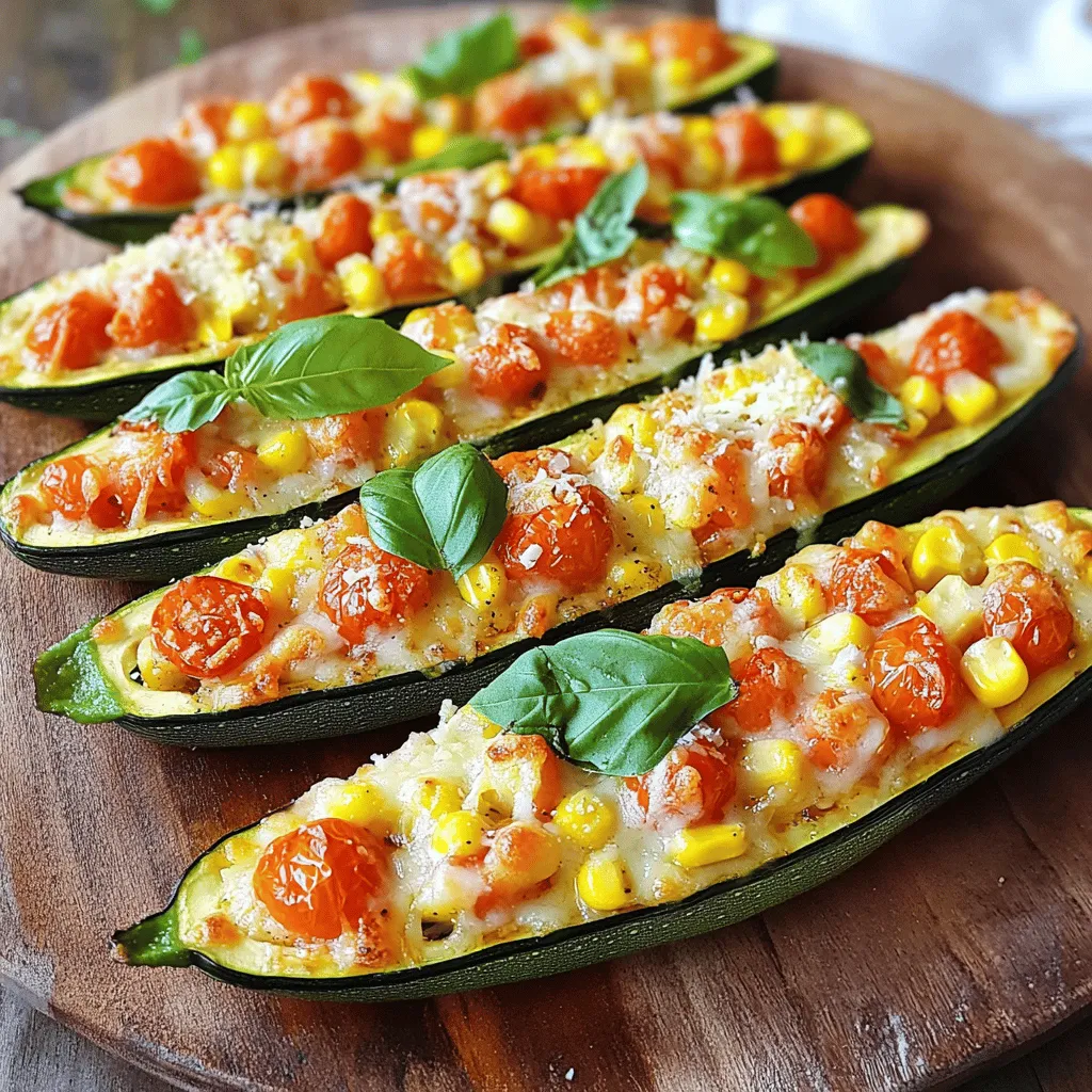 Cheesy Zucchini Boats Flavorful and Easy Recipe