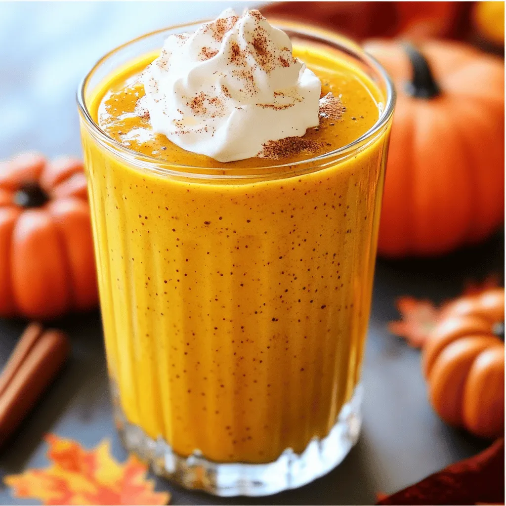 Pumpkin Pie Smoothie Delightful Creamy Experience