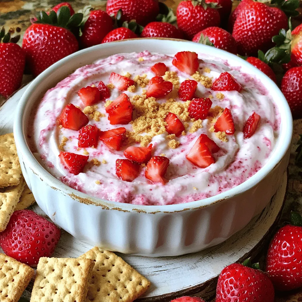 Strawberry Cheesecake Dip Delightful Creamy Treat