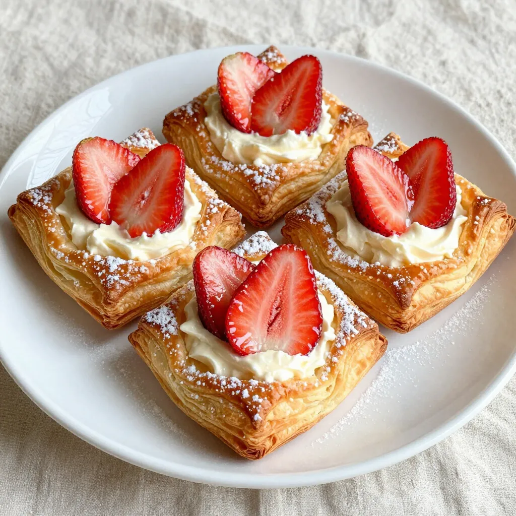 Strawberry Cream Cheese Danish Easy and Tasty Recipe