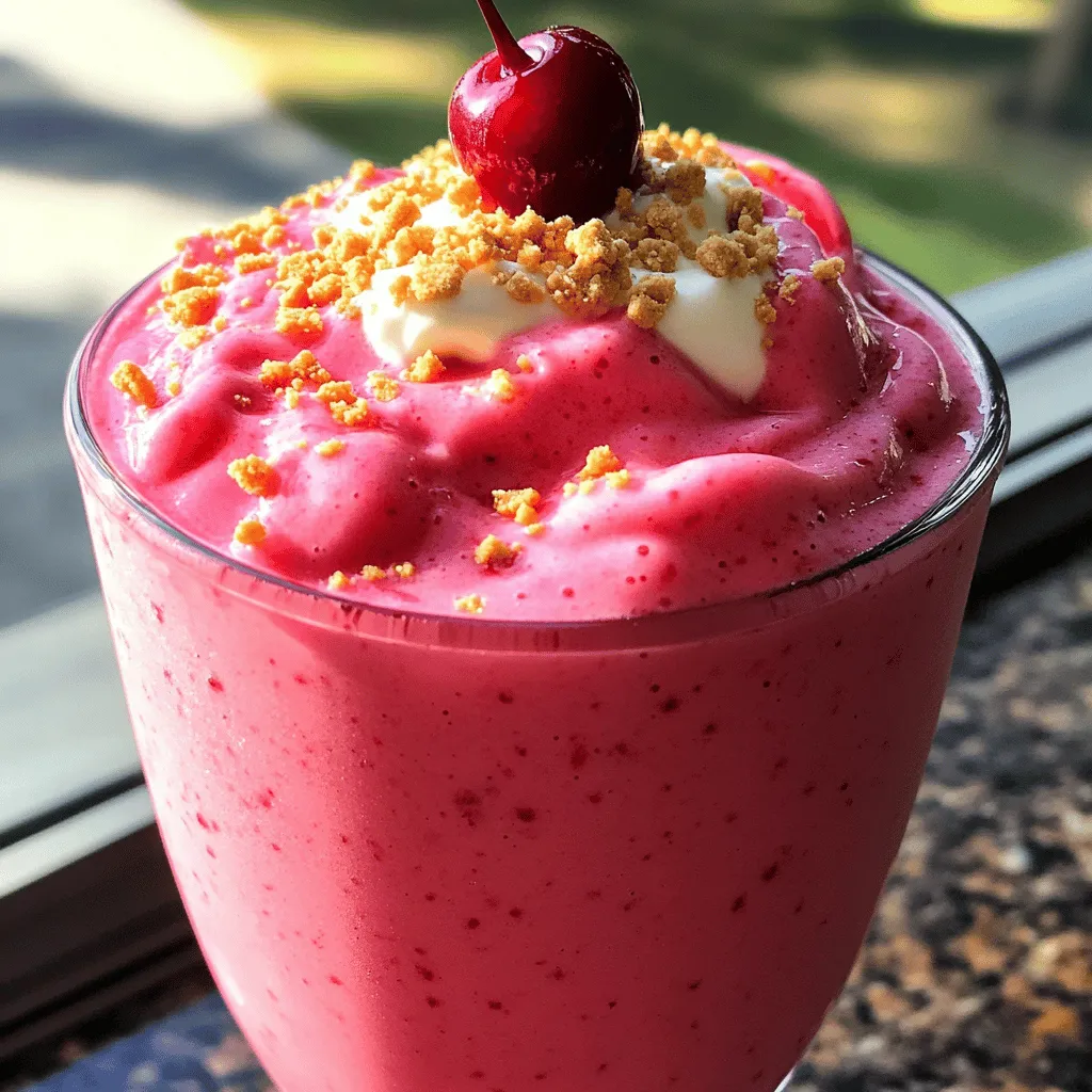 Cherry Cheesecake Smoothie Creamy and Tasty Treat