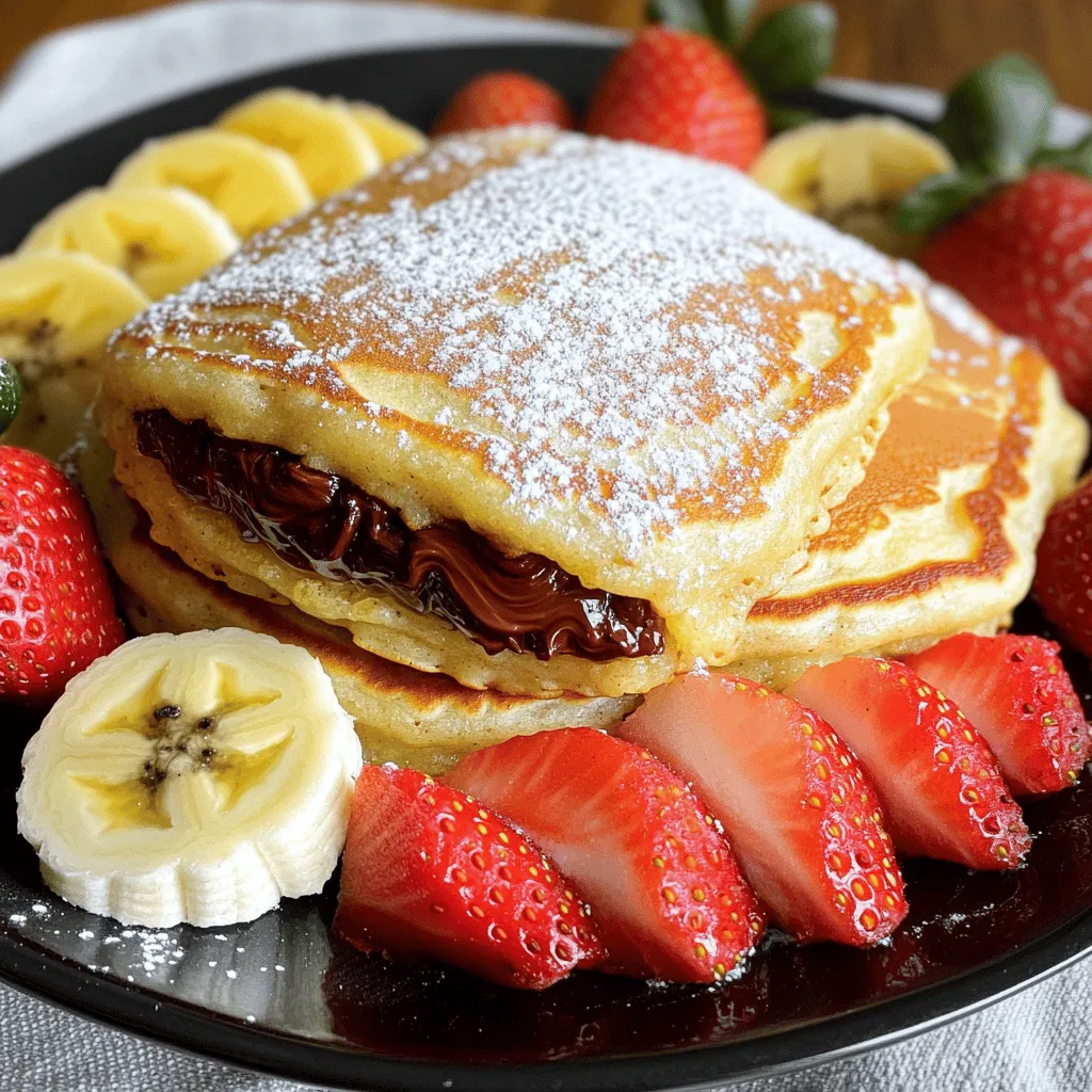 Nutella Stuffed Pancakes Tasty and Easy Recipe