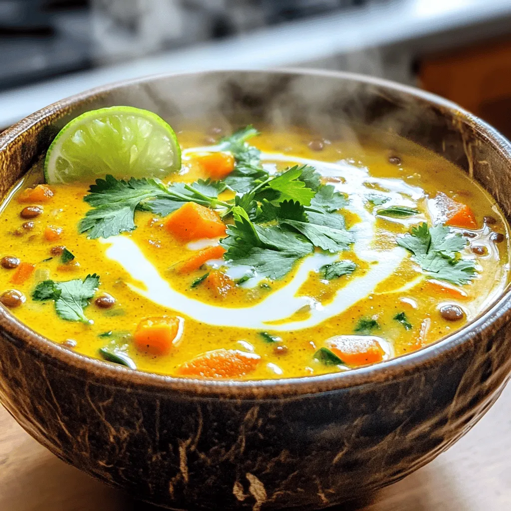 Coconut Curry Lentil Soup Comforting and Satisfying Meal