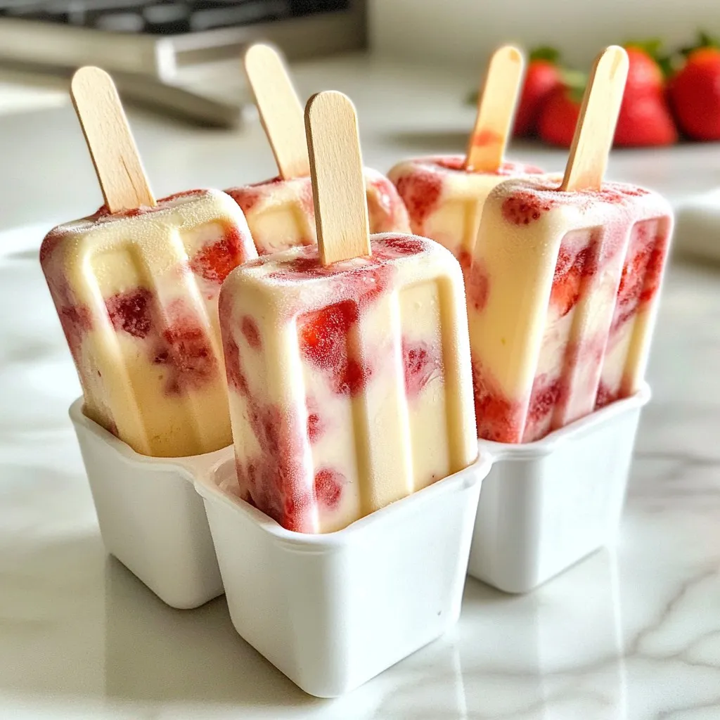 Strawberry Yogurt Swirl Popsicles Refreshing Summer Treat