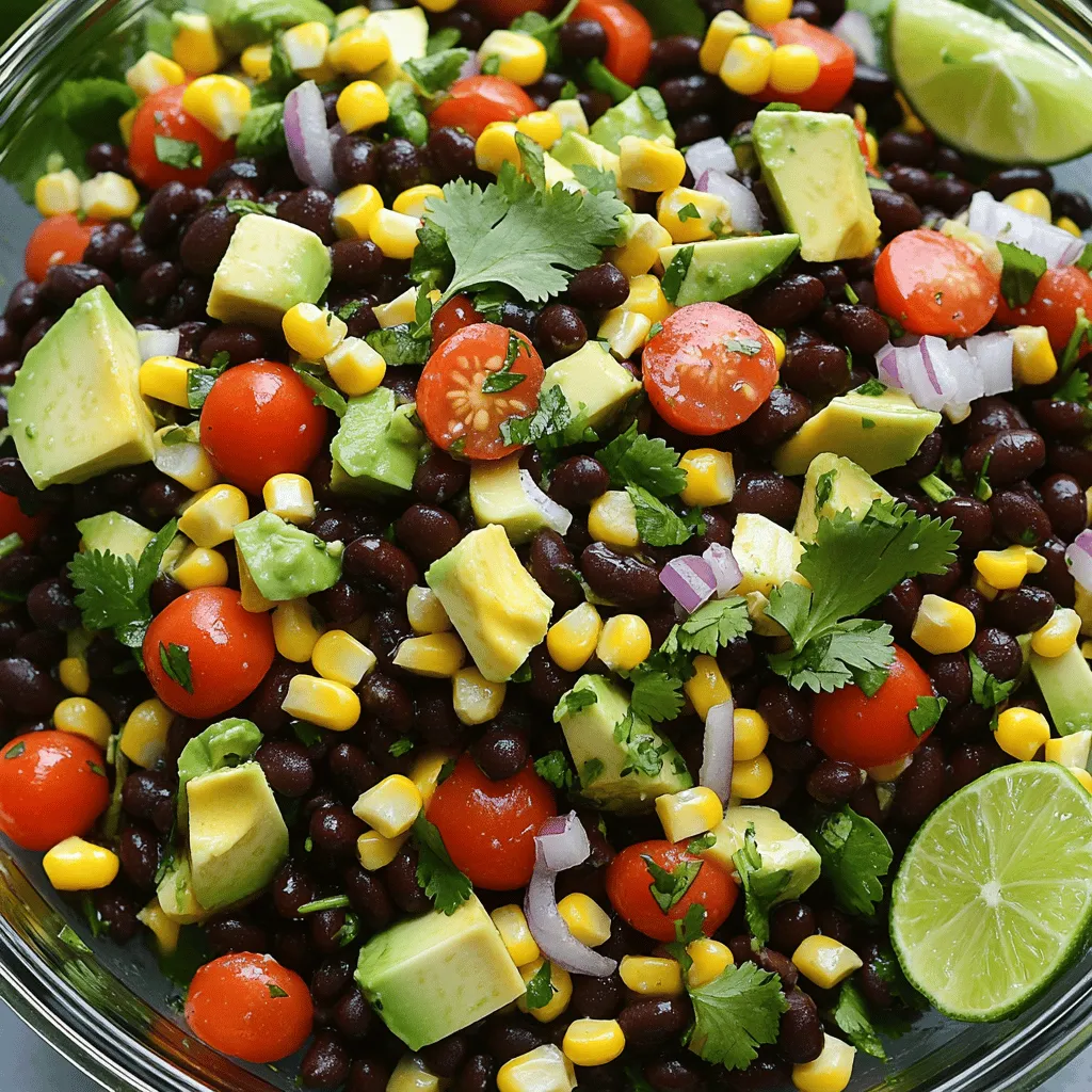 Zesty Black Bean Salad Flavorful and Healthy Delight