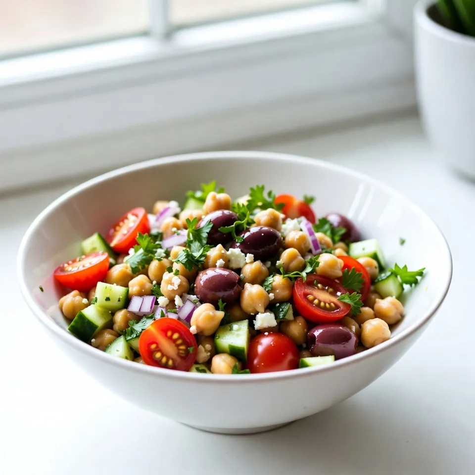 Mediterranean Chickpea Salad Fresh and Flavorful Dish