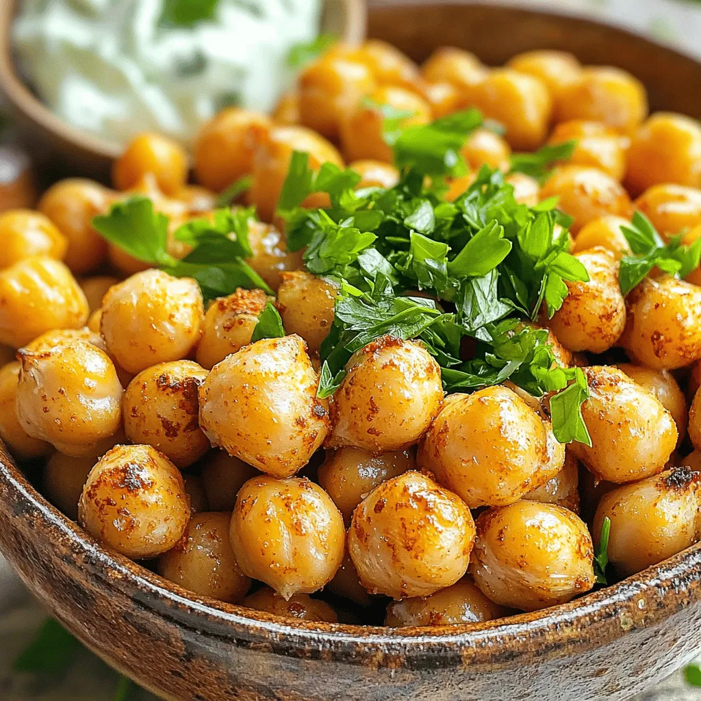 Crispy Roasted Chickpea Snack Flavorful and Crunchy Treat