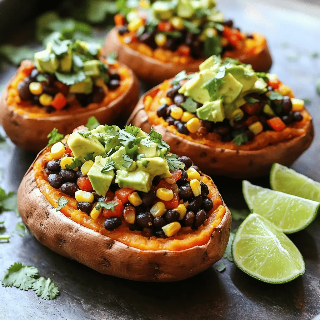 Vegan Stuffed Sweet Potatoes Flavorful and Healthy Dish