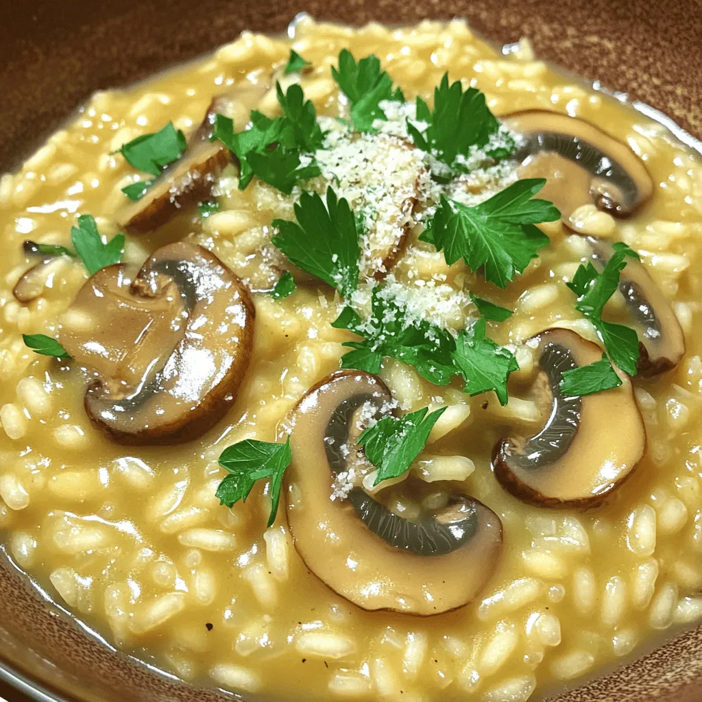 Creamy Mushroom Risotto Comforting and Easy Recipe