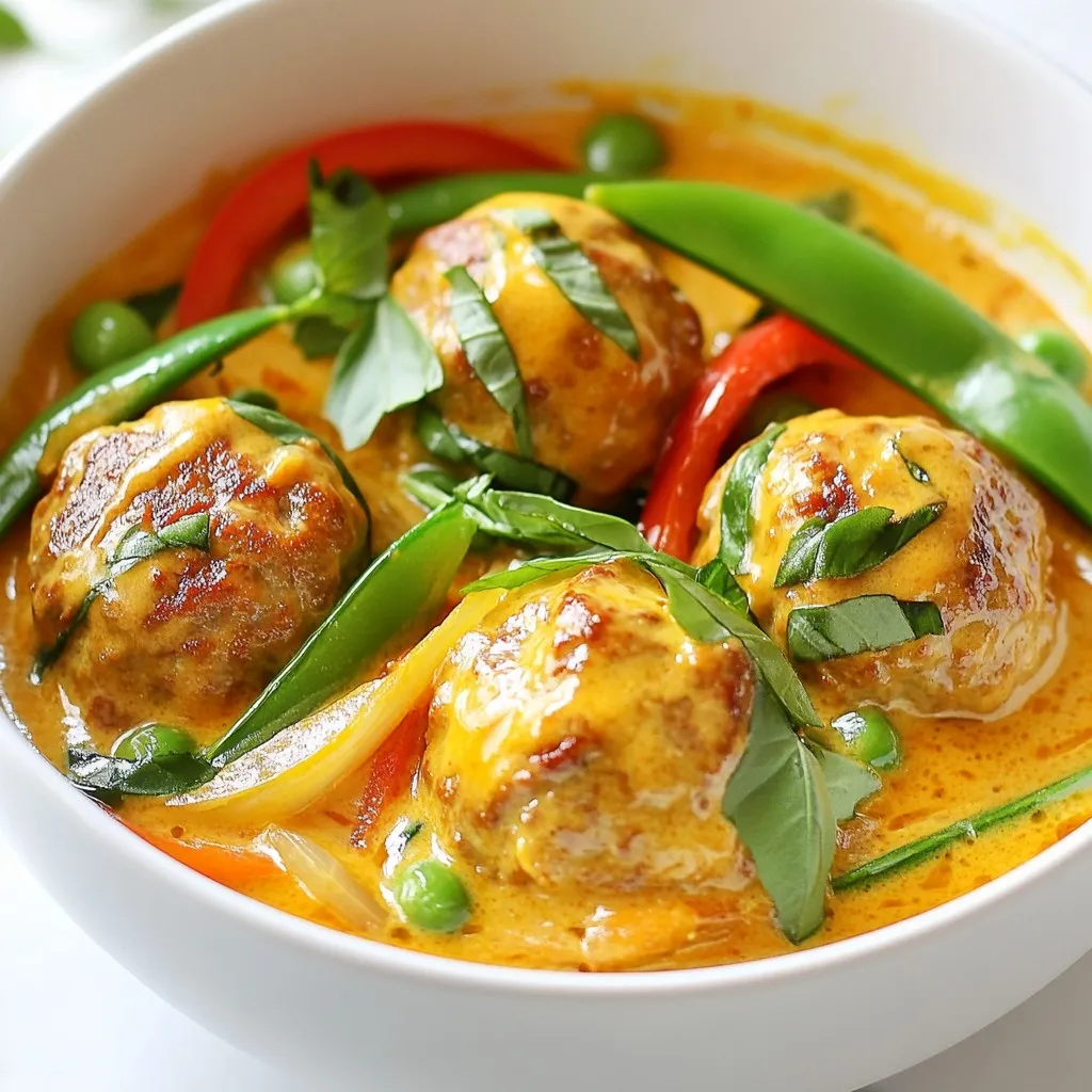Thai Red Curry Meatballs Flavorful and Easy Recipe