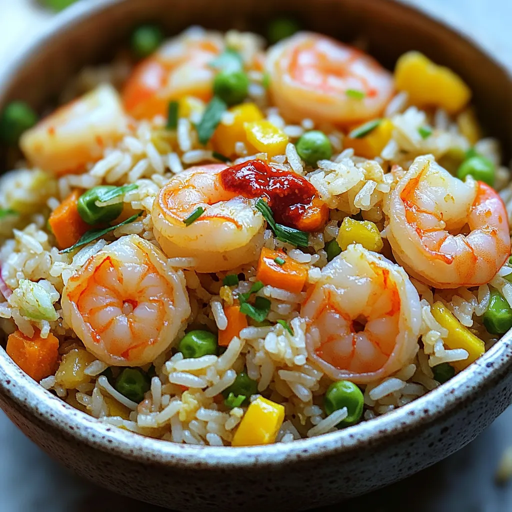 Chili Garlic Shrimp Fried Rice Quick and Tasty Recipe