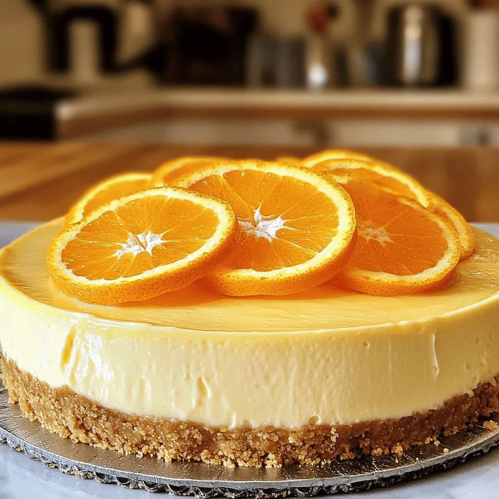 No-Bake Orange Creamsicle Cheesecake Delight Recipe