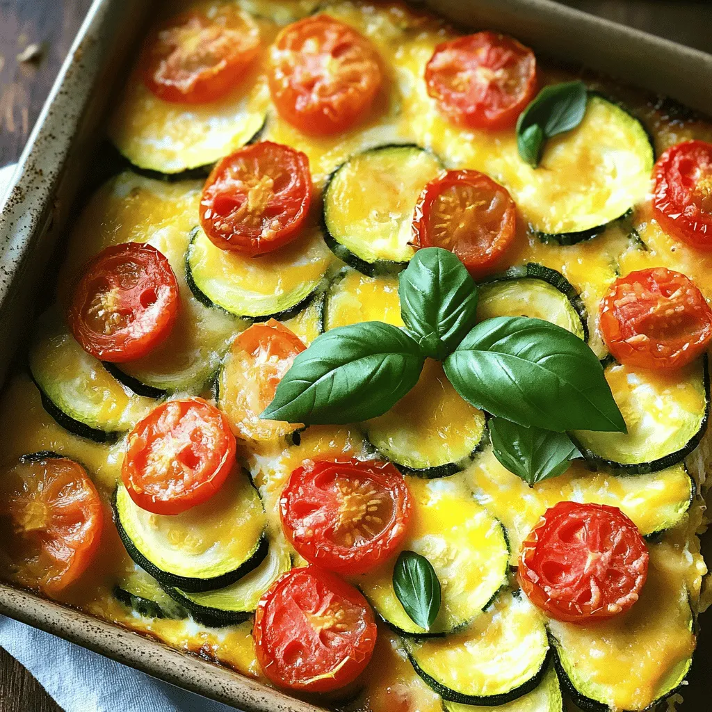 Zucchini and Tomato Breakfast Casserole Delightful Dish