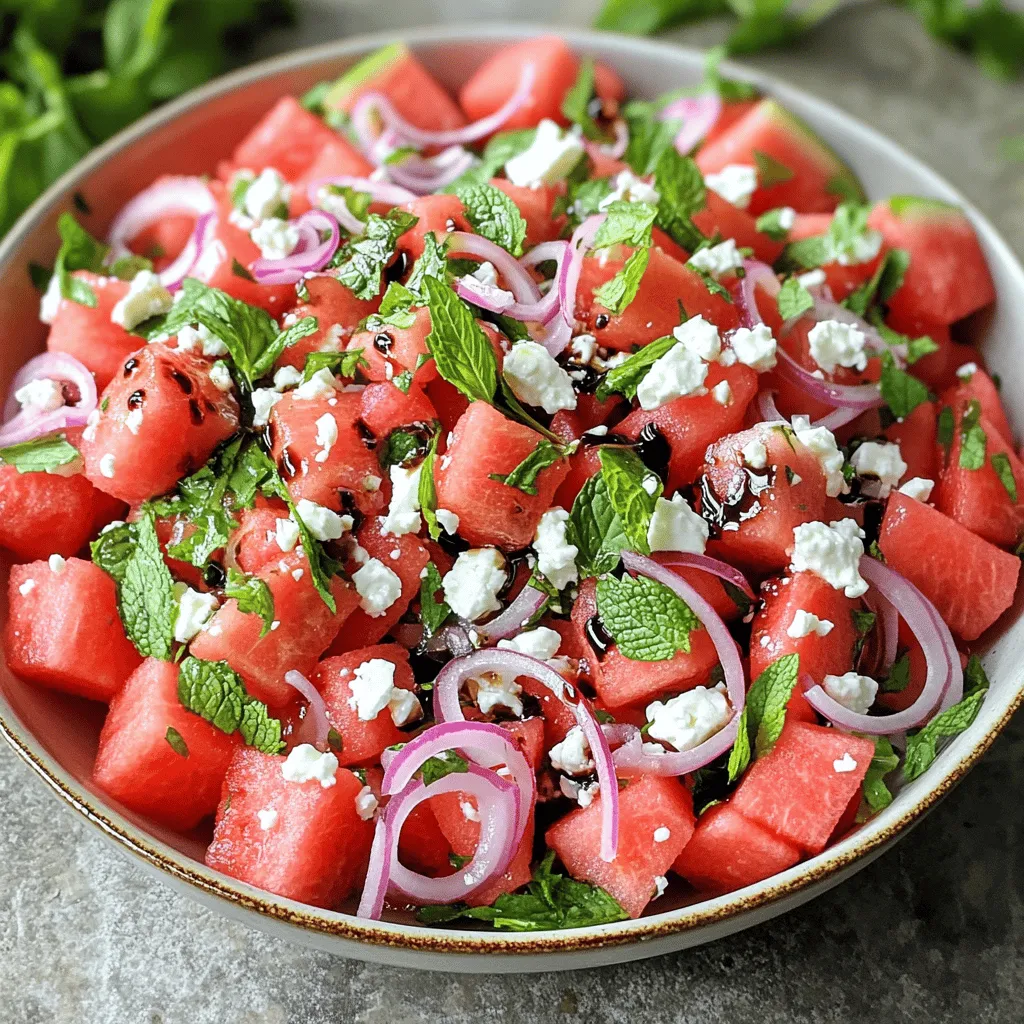 Fresh Watermelon Salad Flavorful and Simple Delight