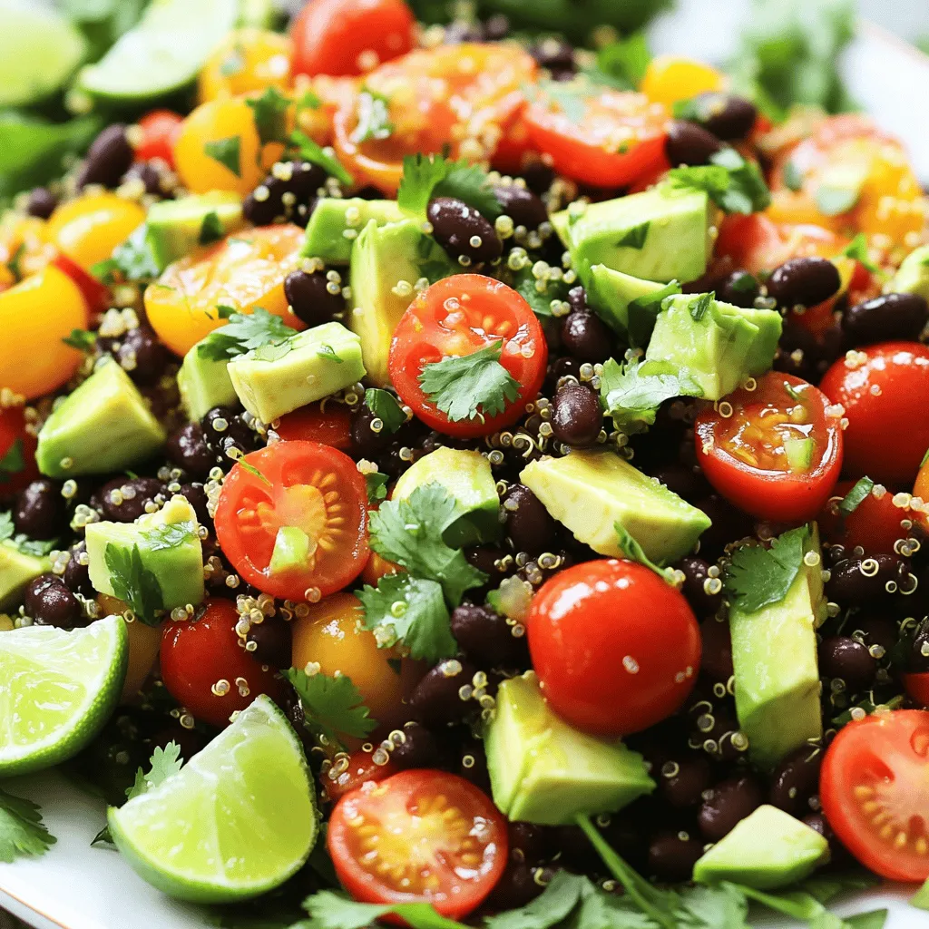 Zesty Quinoa Black Bean Salad Fresh and Flavorful Dish
