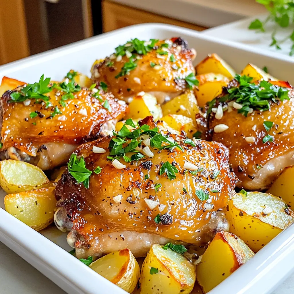 Garlic Herb Chicken and Potatoes Sheet Pan Delight