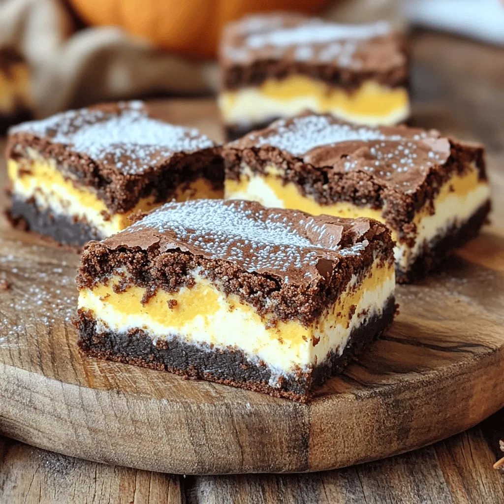 Pumpkin Cream Cheese Brownies Irresistible Dessert Dish