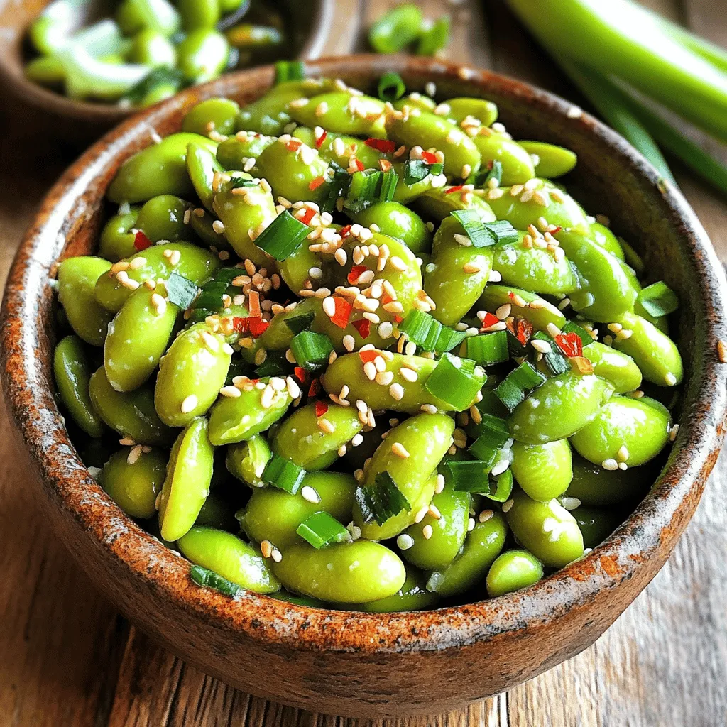 Spicy Garlic Edamame Bold and Flavorful Snack