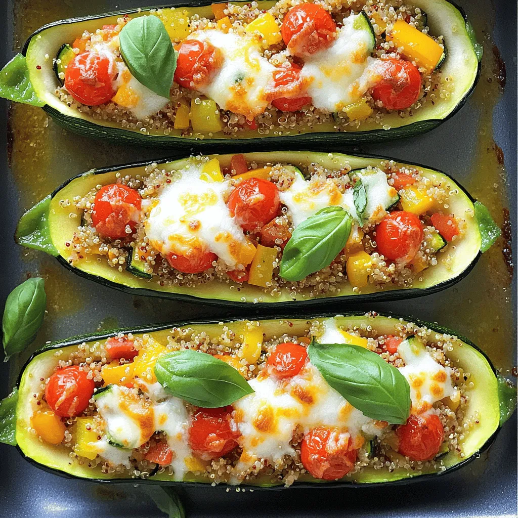 Vegetarian Stuffed Zucchini Flavorful and Easy Recipe