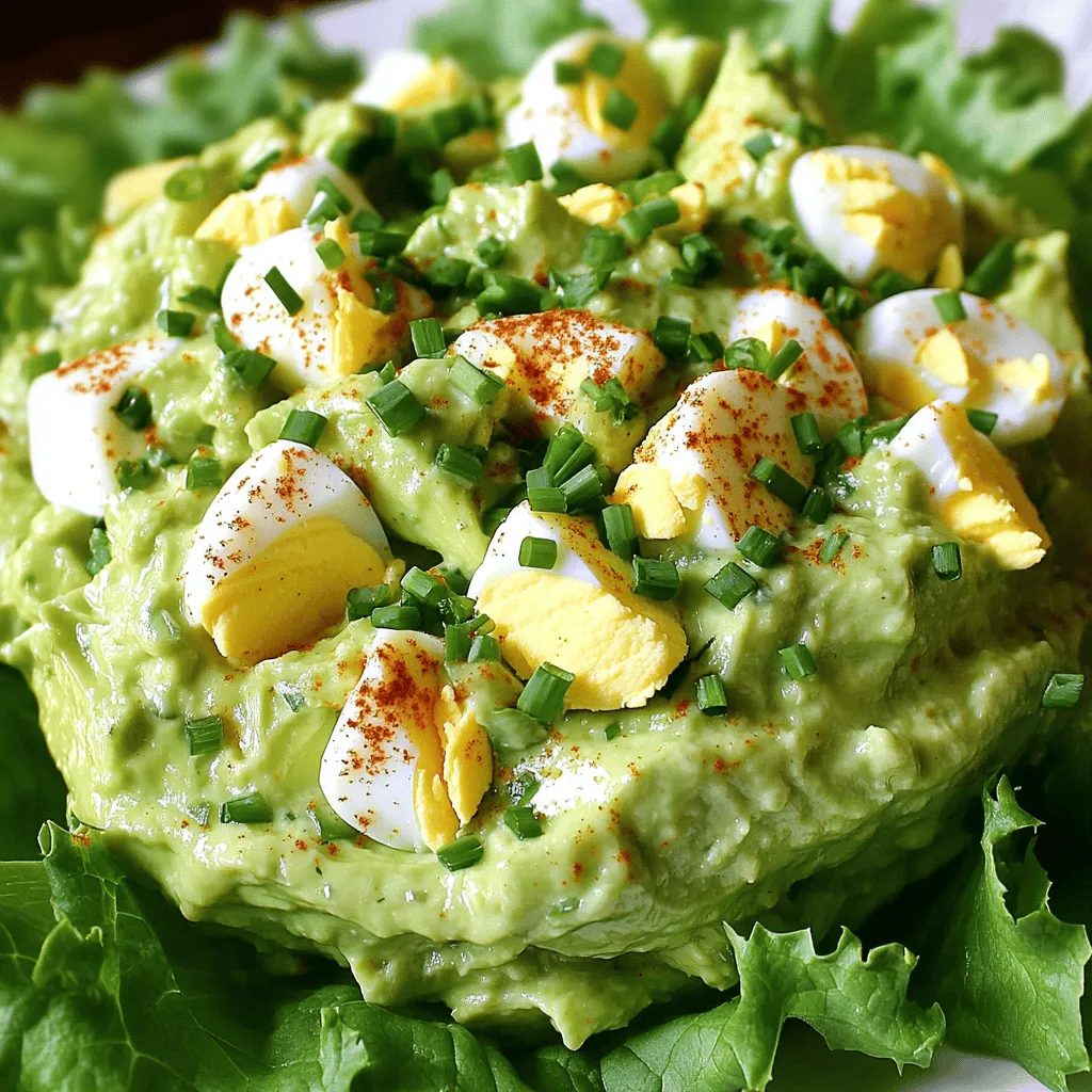 Avocado Egg Salad Tasty and Healthy Meal Option
