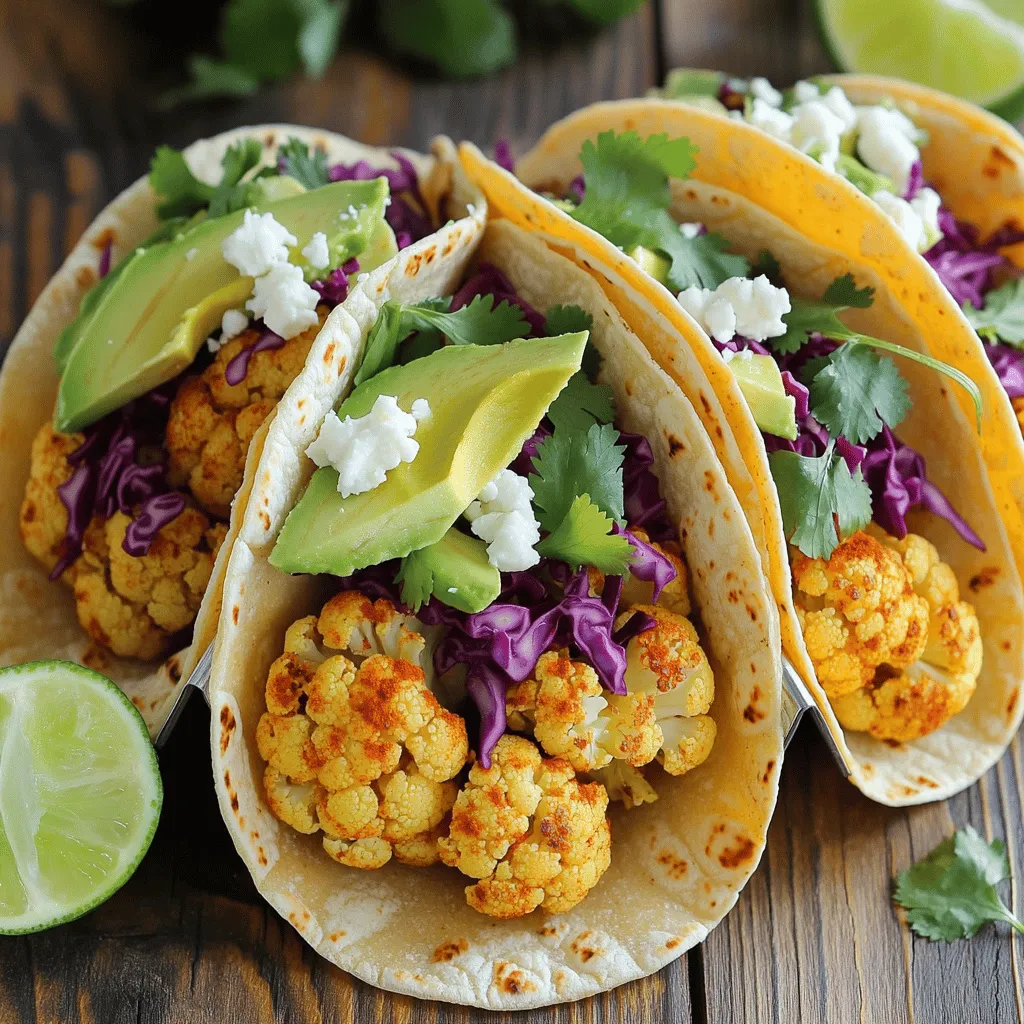 Roasted Cauliflower Tacos Flavorful and Simple Recipe