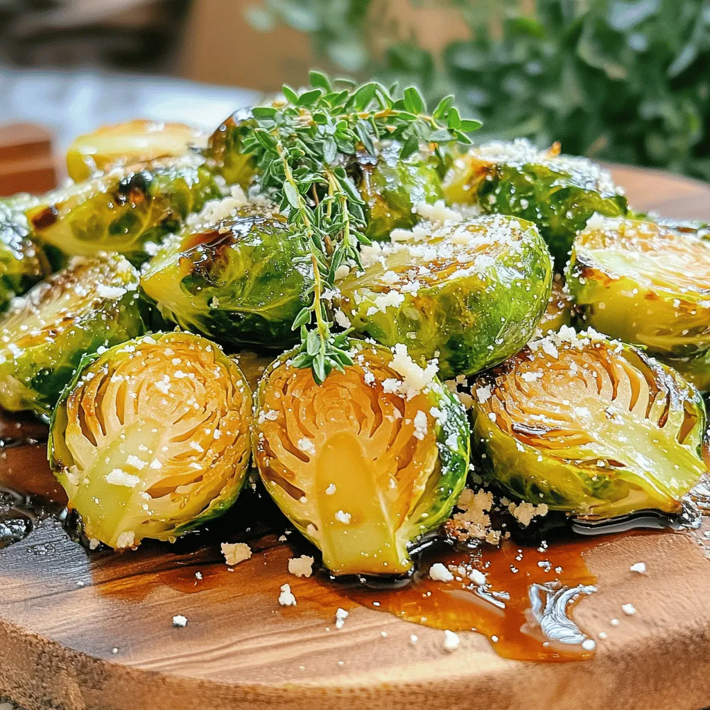 12. Balsamic Roasted Brussels Sprouts Simple Side Dish