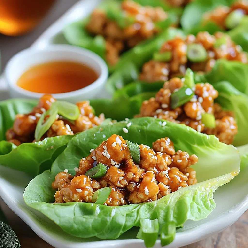 Honey Sesame Chicken Lettuce Wraps Flavorful Delight