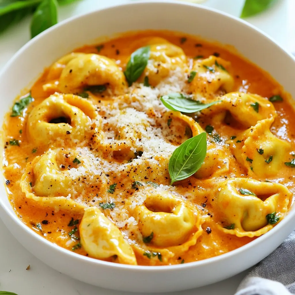 Creamy Tomato Basil Tortellini Flavorful Dinner Idea