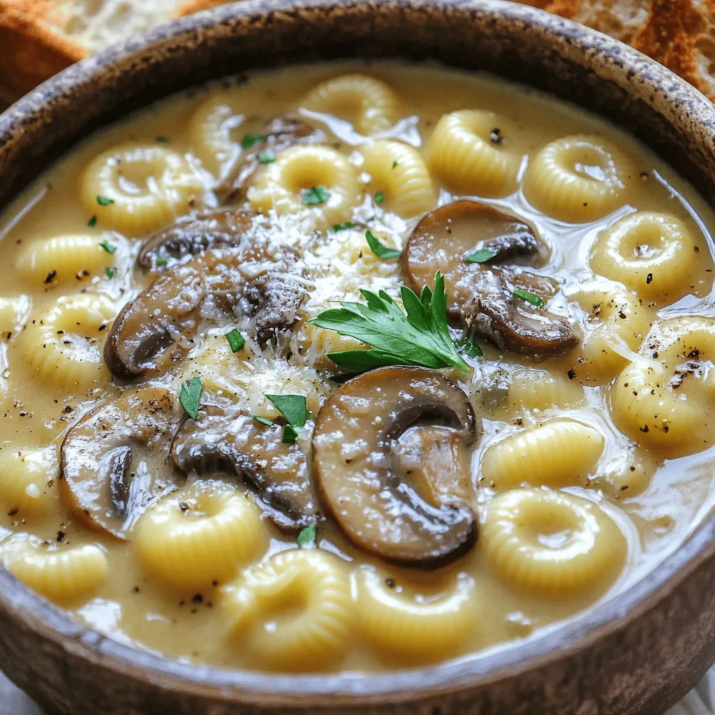 Creamy Mushroom Pasta Soup Delightful and Simple Recipe
