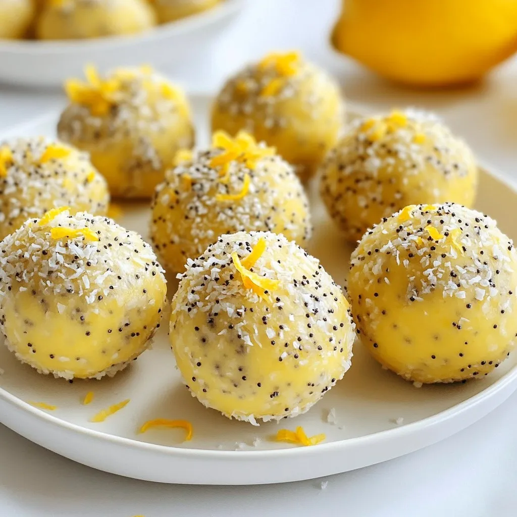 Lemon Poppyseed Energy Balls Power-Packed Snack