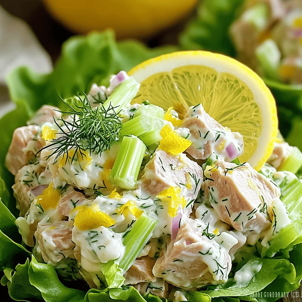 Lemon Dill Tuna Salad Healthy and Refreshing Option