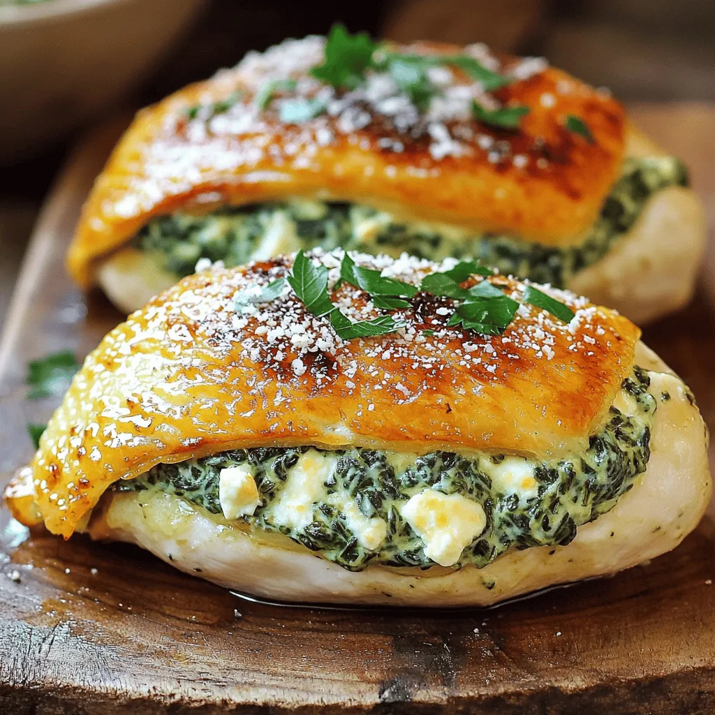 Savory Spinach Feta Stuffed Chicken Tasty Dinner Idea