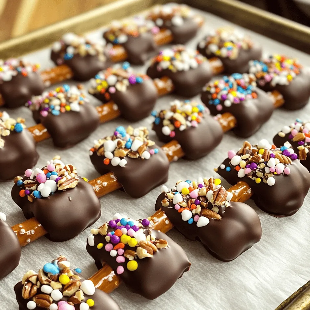 Chocolate Dipped Pretzel Rods Tasty Simple Treat