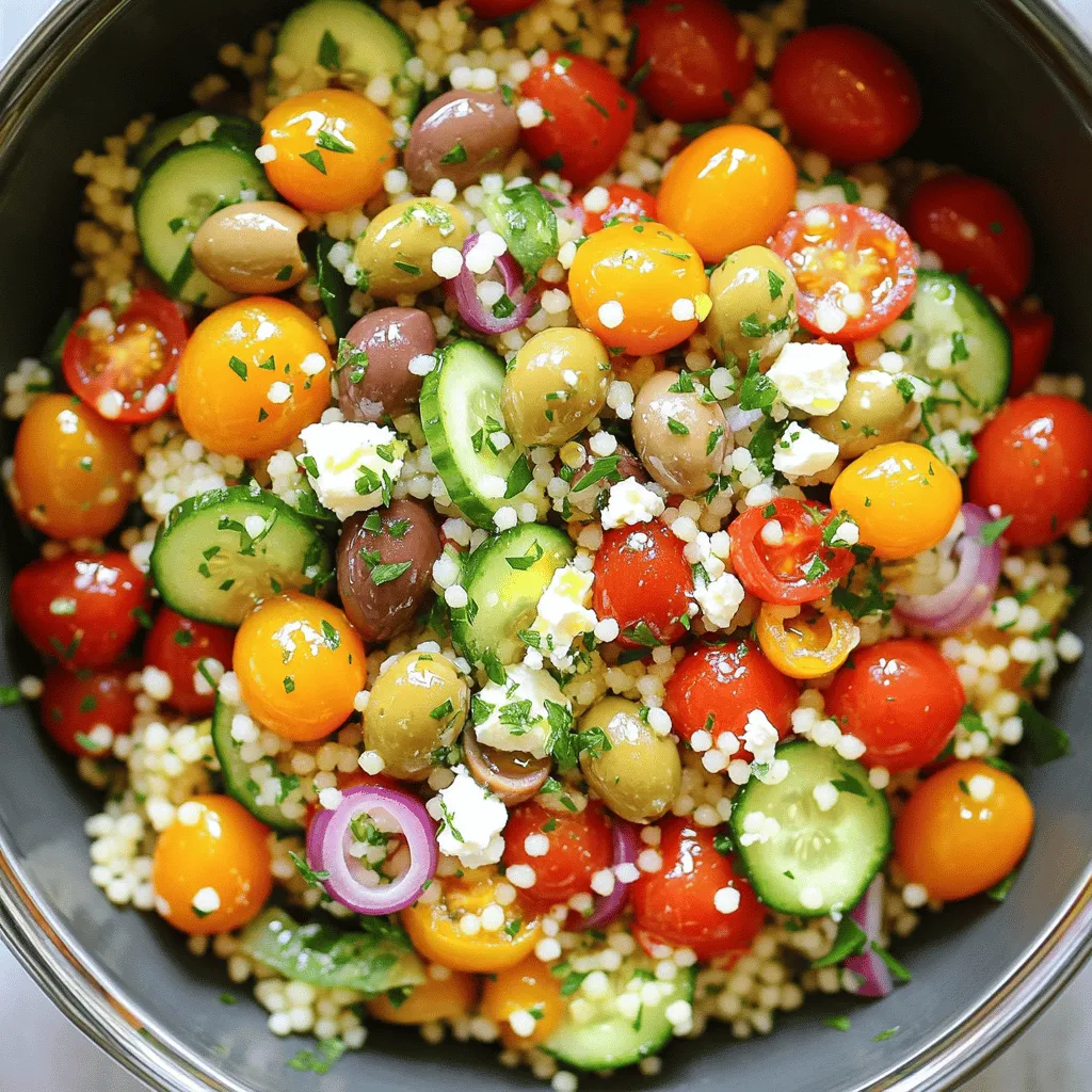 Savory 7. Mediterranean Couscous Salad Easy Recipe