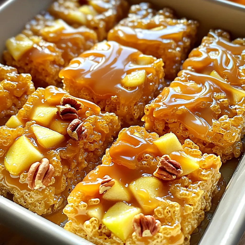 Caramel Apple Rice Krispie Treats Tasty and Fun Snack