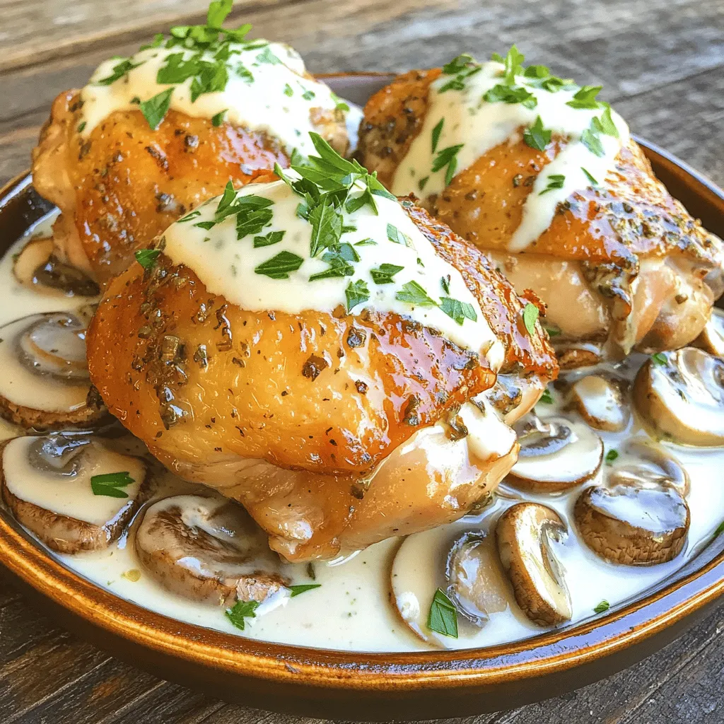 Savory Mushroom Chicken Tender and Flavorful Meal