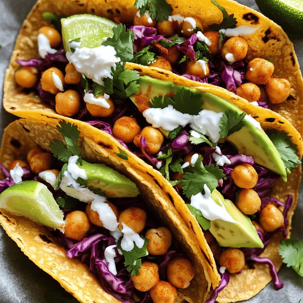 Crispy Chickpea Tacos Flavorful Plant-Based Delight