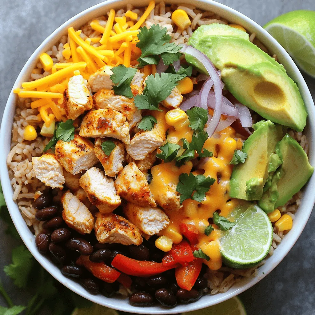 Chicken and Rice Burrito Bowl Flavorful and Simple Meal