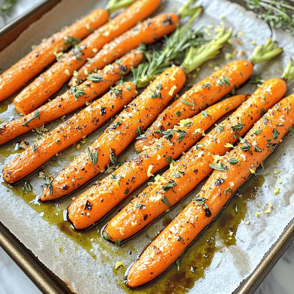 Garlic Herb Roasted Carrots Flavorful Side Dish Recipe