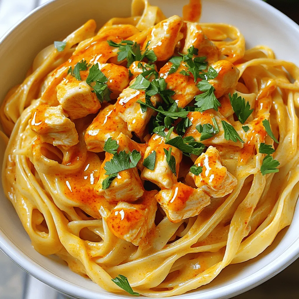 Buffalo Chicken Alfredo Pasta Flavorful Comfort Meal